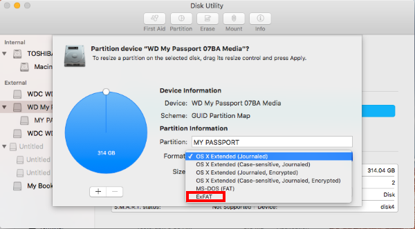 How to format my passport ultra for mac